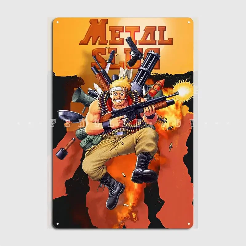 Metal Slug Metal Plaque Poster Club Home Bar Cave Classic Plaques Tin Sign Poster