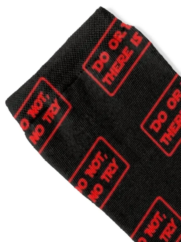 Do or do not, there is no try... (Red) Socks tennis hiphop winter thermal Socks Women's Men's