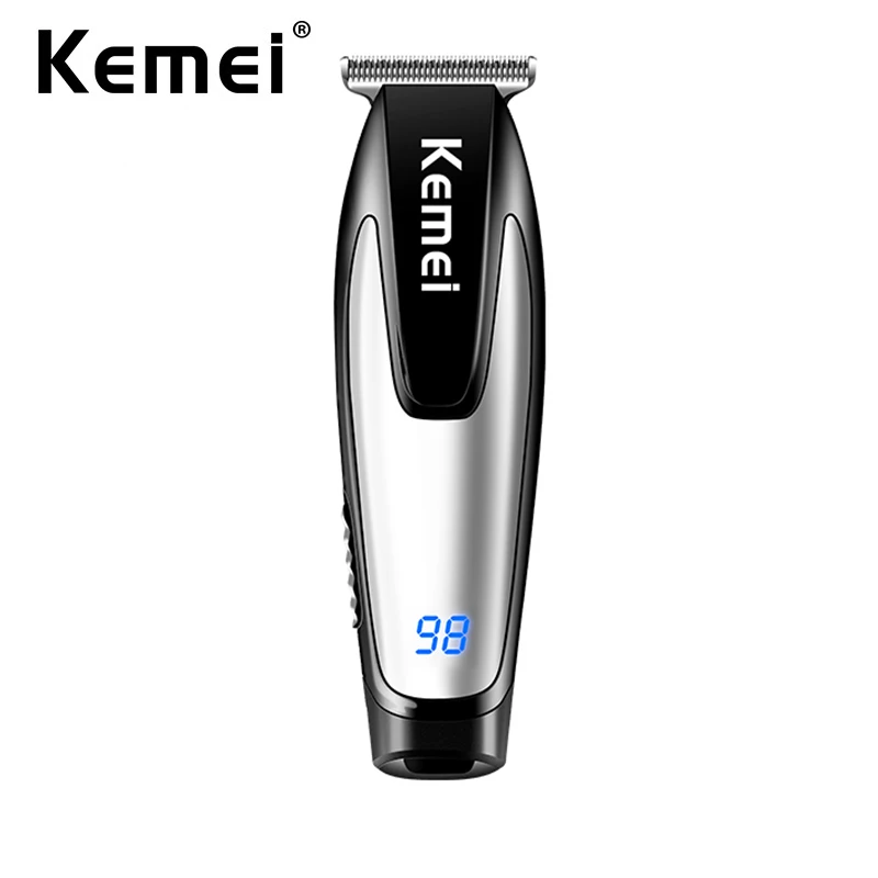 Kemei Rechargeable Hair Clipper Electric Hair Cutting Machine Professional Hair Barber Shop Beard Trimmer for Men Shaver Lighter