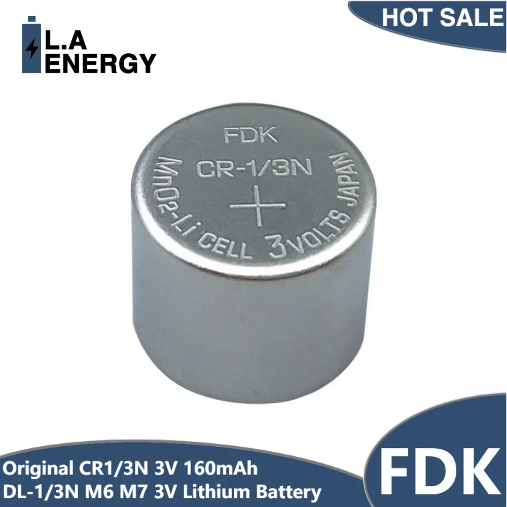 Original FDK CR1/3N Lithium Battery 3V 160mAh DL-1/3N M6 M7 3V for Camera Locator Glucose Meter Dry Primary Batteries