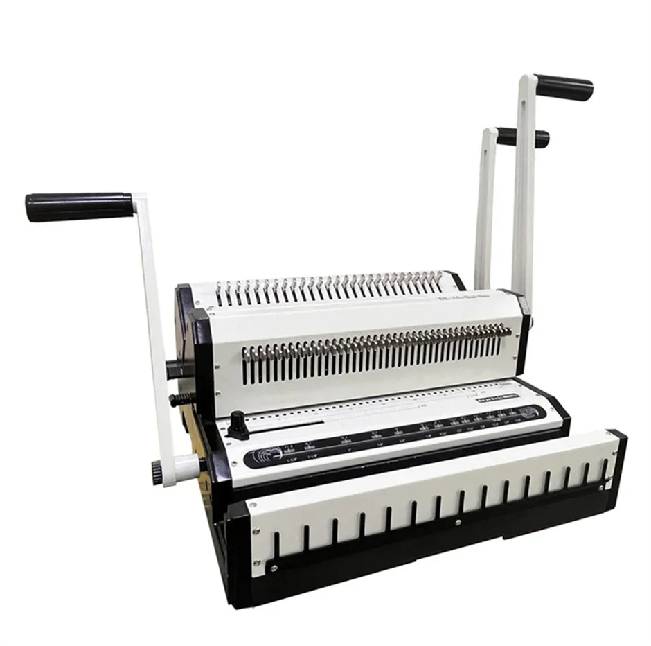 

SG-WW2500A Professional 2:1 and 3:1 Wire Binding Machine Office Notebook Binder Machine with Industrial Punching Function
