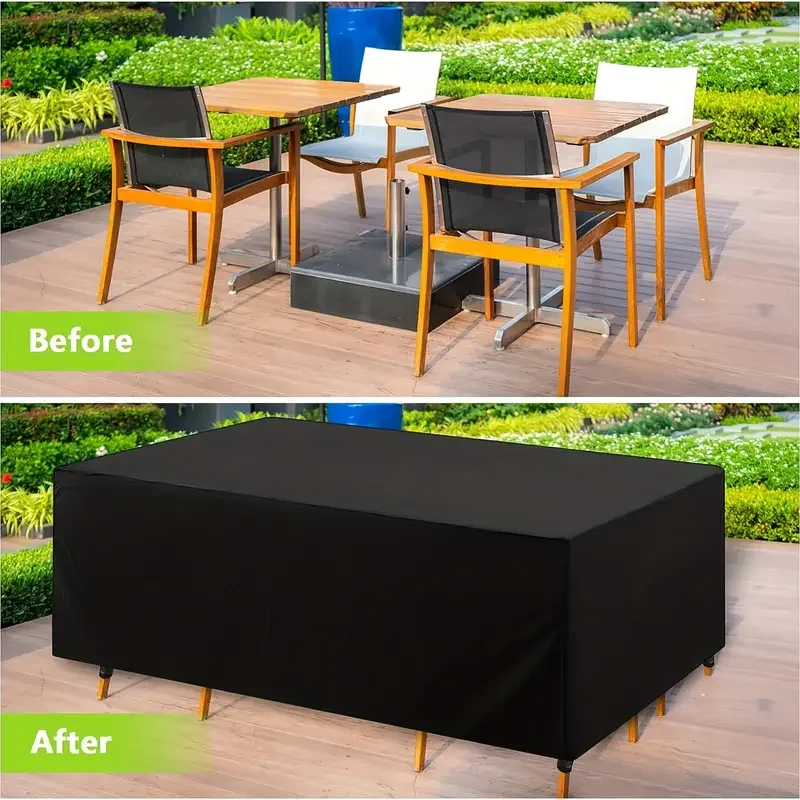 210D Outdoor Furniture Cover Waterproof Terrace Garden Cover Rain And Snow Table Sofa Chair Protective Cover Dust Cover