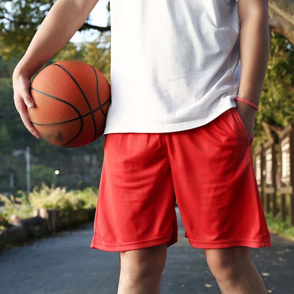 For Sport Activities Breathable Basketball Shorts Fashion Beach Shorts Polyester Fabric Regular Length Solid Color