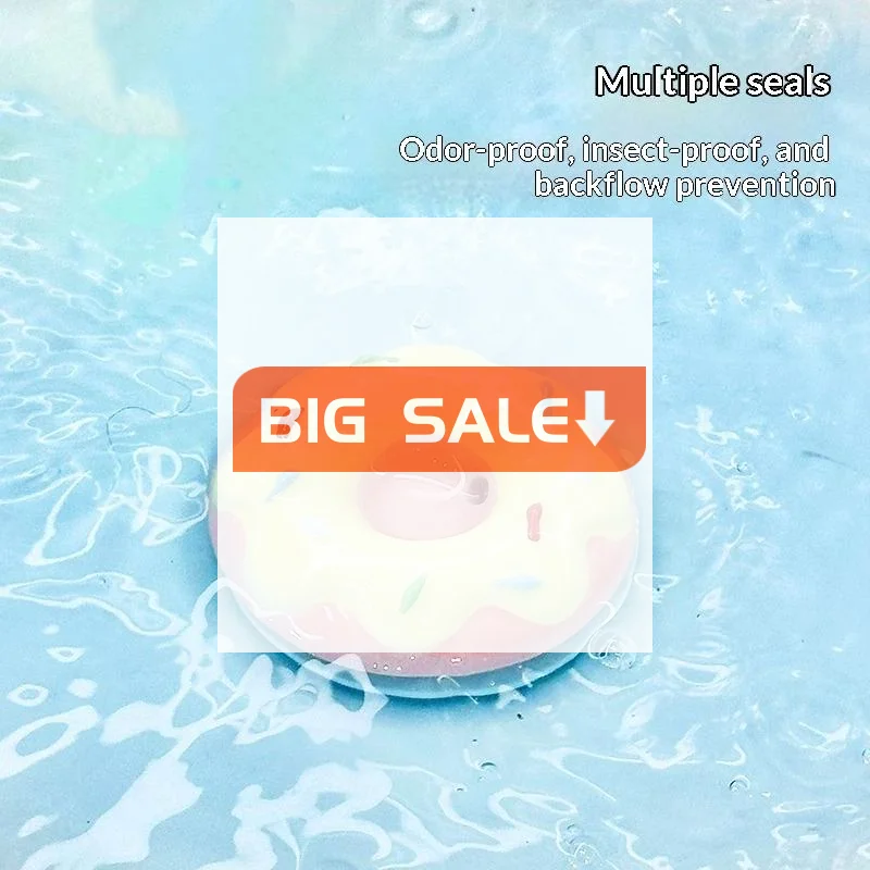 Home Bathroom Hardware - Niedliche Keramik-Donut-Abflussstopfen für Waschbecken, Badezimmer, Dusche,