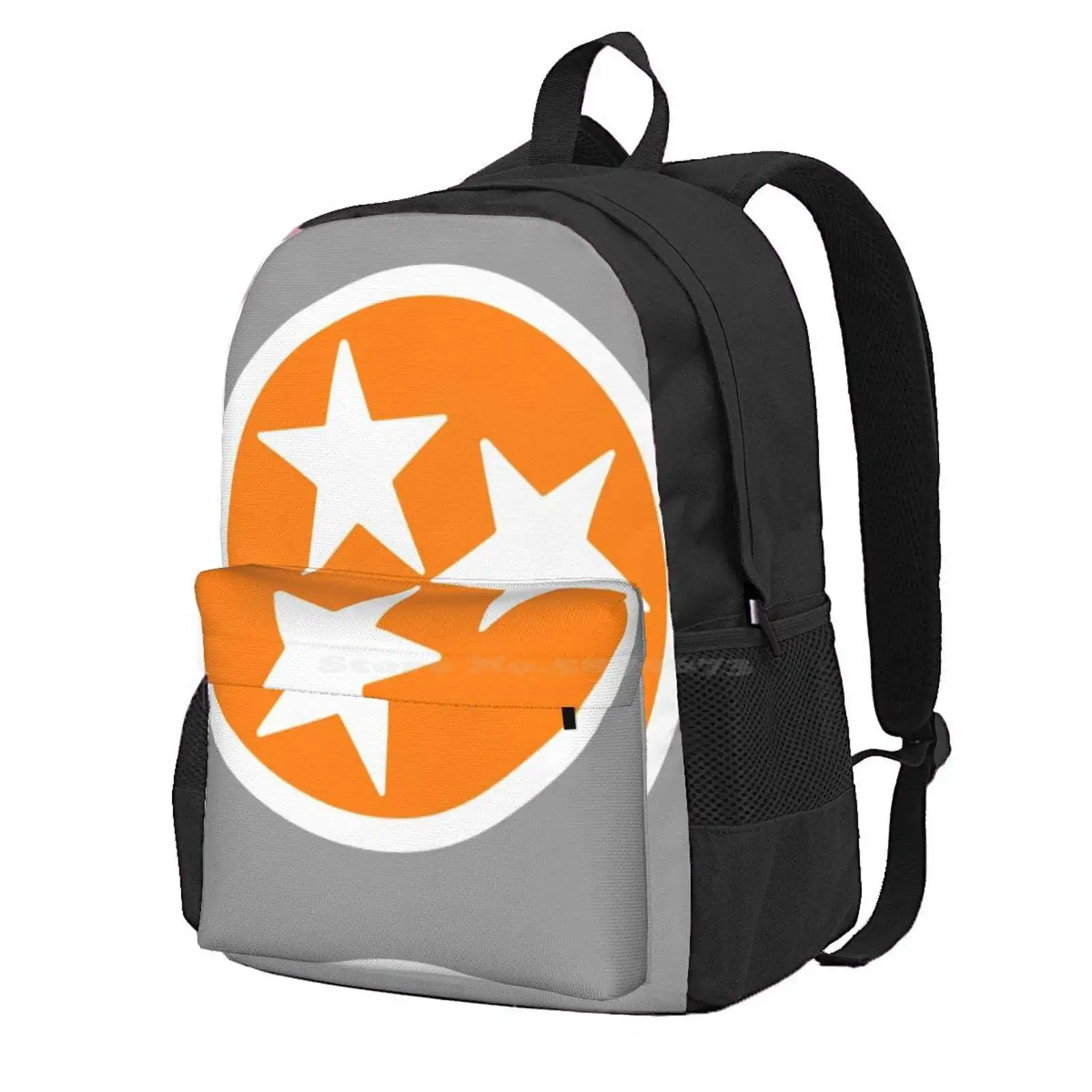 Orange & White Tri-Star Hot Sale Schoolbag Backpack Fashion Bags University Of Tennessee Utk Utc Utm Ut Volunteers Tennessee