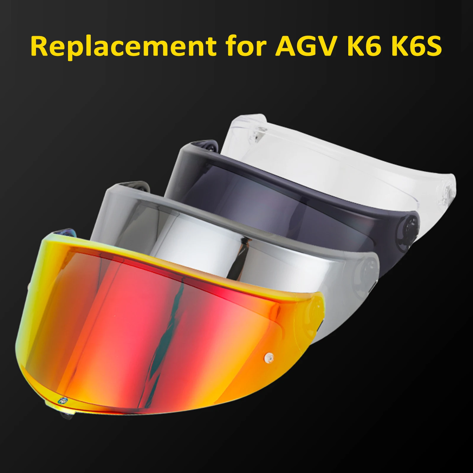 

Scratch Wind Shield Helmets Lens Visor for AGV K6 K6S Replacement Motorcycle Helmet Lens Full Face Helmet Shield