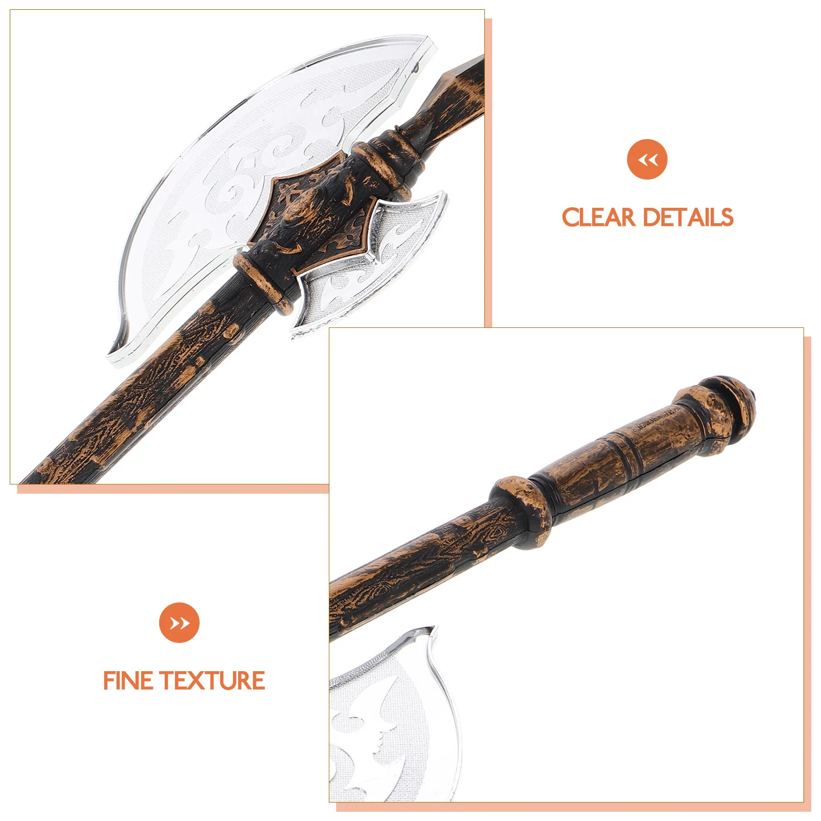 Chopper Prop Plastic Lifelike Safety Role Playing Halloween Costume Accessory Kids Decoration Plastic Prop Halloween Decor