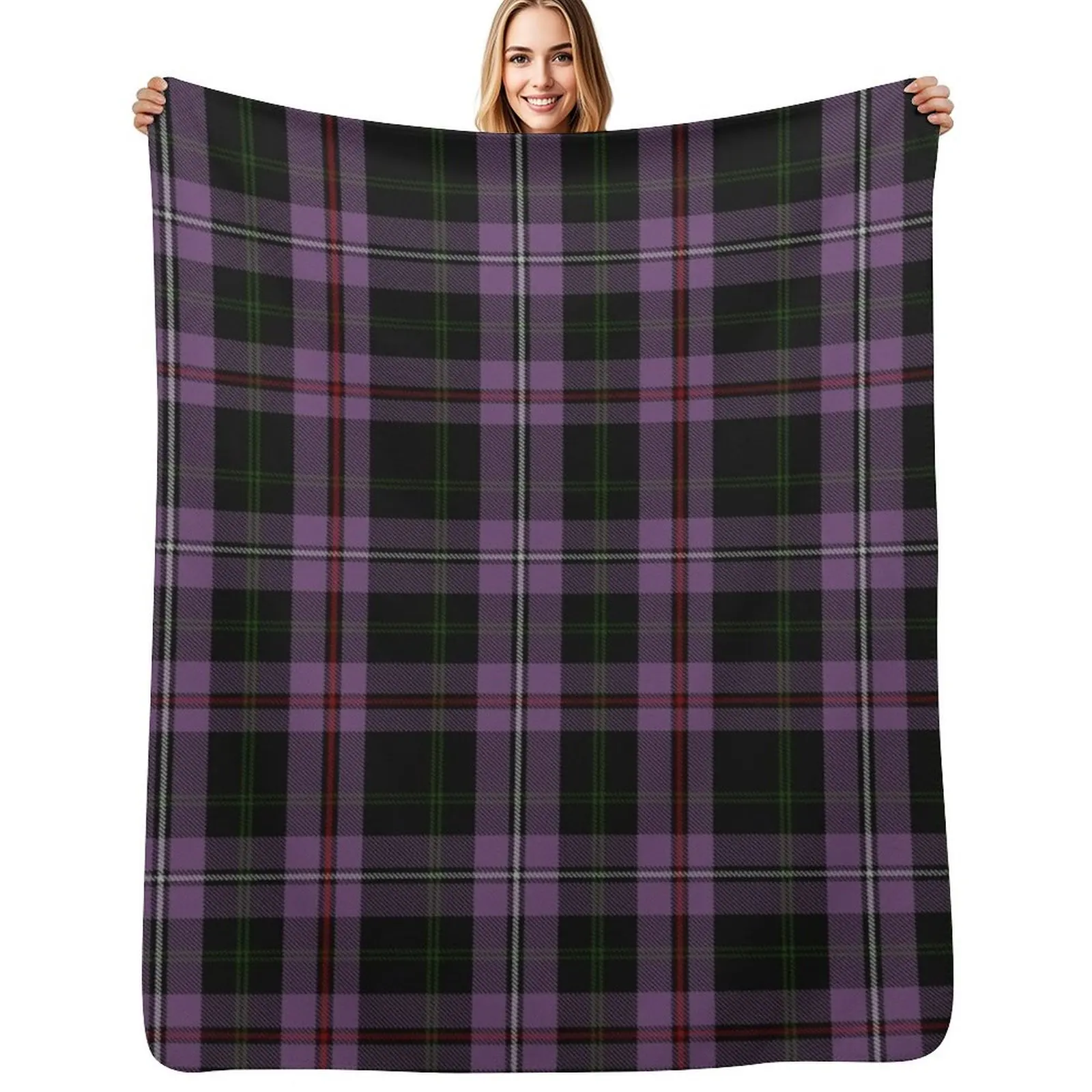 Chapman clan surname last name Scottish Tartan Throw Blanket Warm Comfortable Blanket for Office Napping