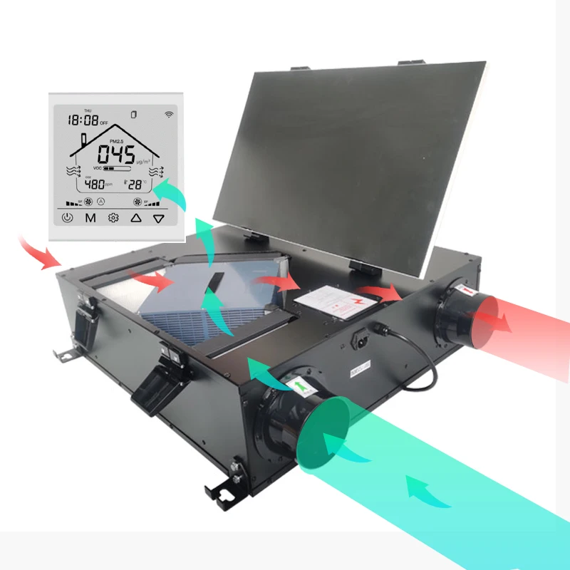 Positive pressure ventilation through air ducts