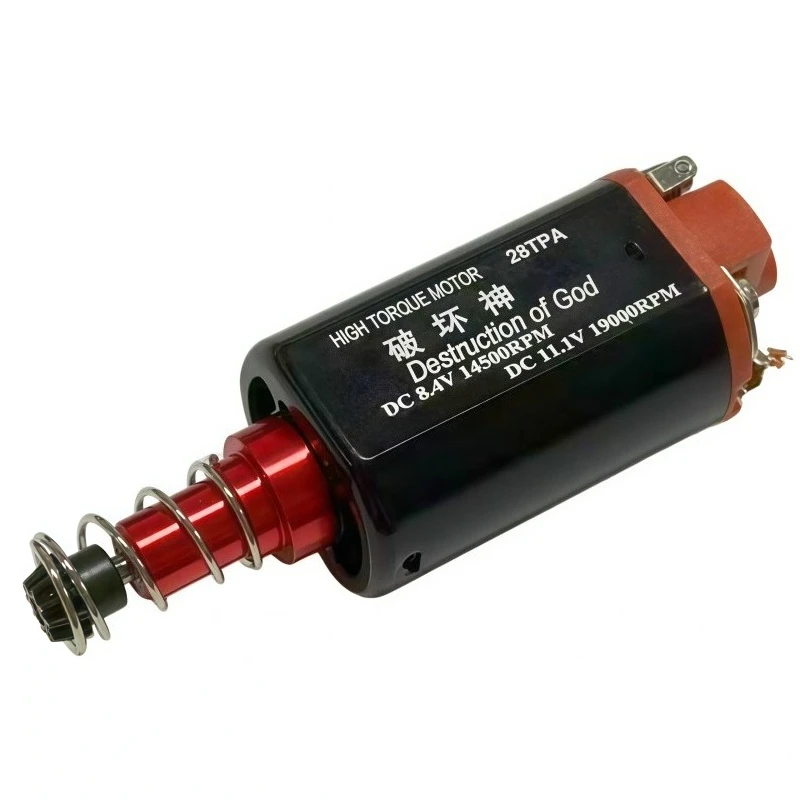 480 DC Motor N35H Neodymium Iron Boron Magnet Steel, Long Shaft, High-speed Motor 11.1V 19000 Rpm