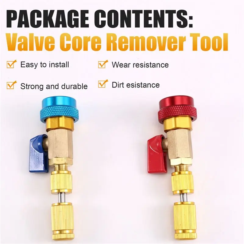Limited Stock-FF R134A Valve Core Tool Air Condition Valve Core Refrigeration Schrader Valve Core Remover Tool