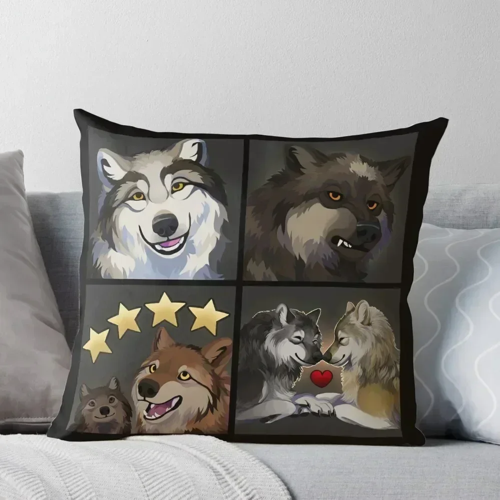 

WolfQuest Find a Mate Throw Pillow bed pillows ornamental pillows for living room Cushion Cover For Sofa Cushion Child pillow