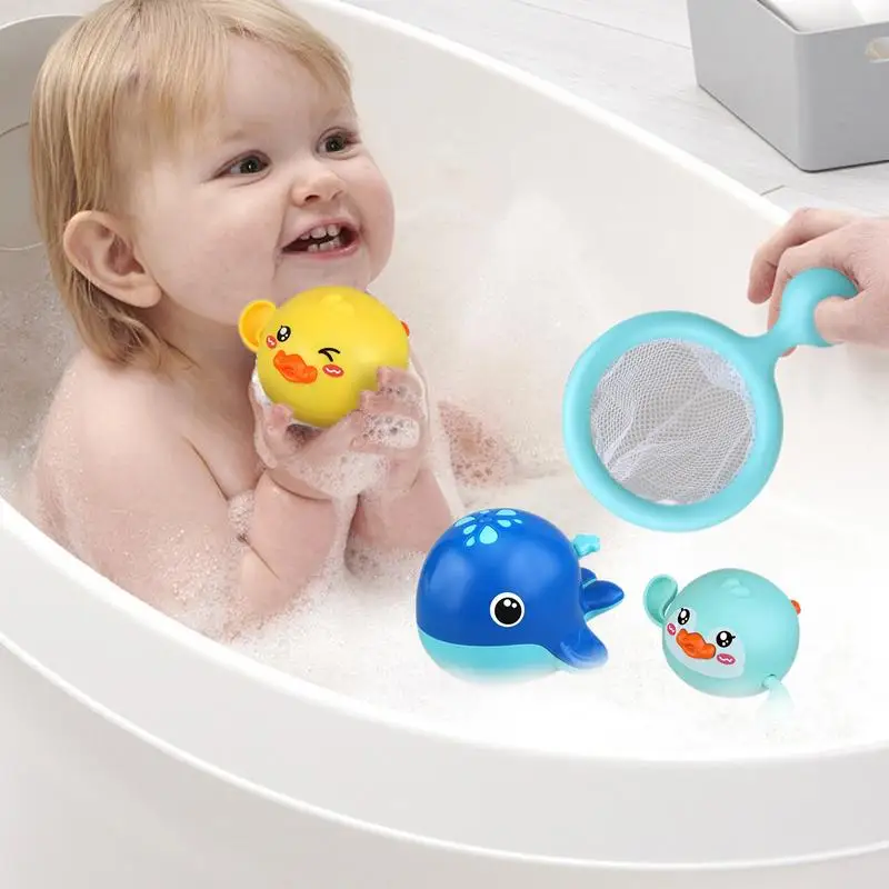 Kids Water Toys Swimming Toys Bathtub Sprinkler Water Bath Toy For Kids Colorful Fishing Play Set Bathroom Pool Accessory For