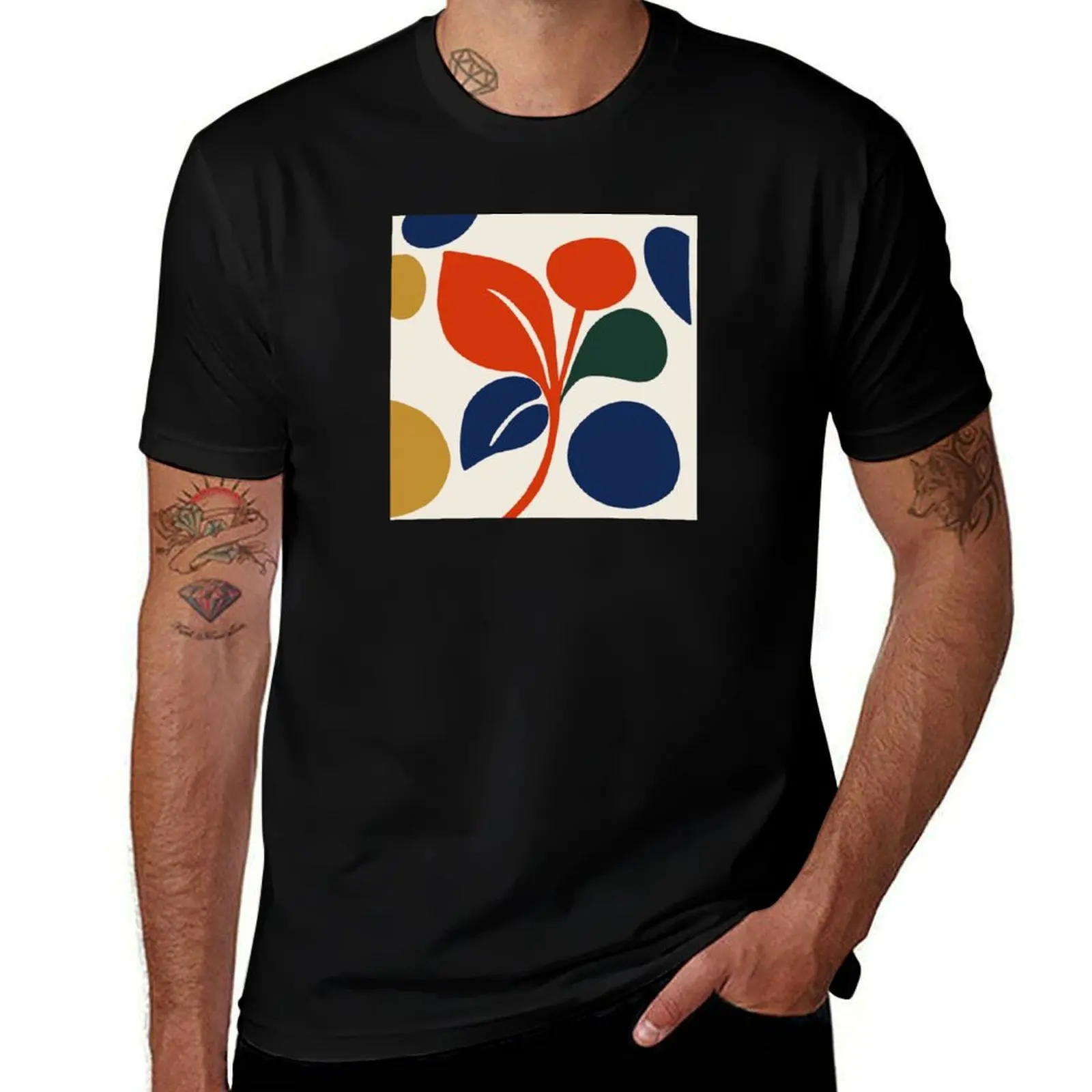 Patterns No. 305. Timeless Mid-Century Modern Floral Designs Carraann T-Shirt Christmas Casual Tee Shirt T-Shirt