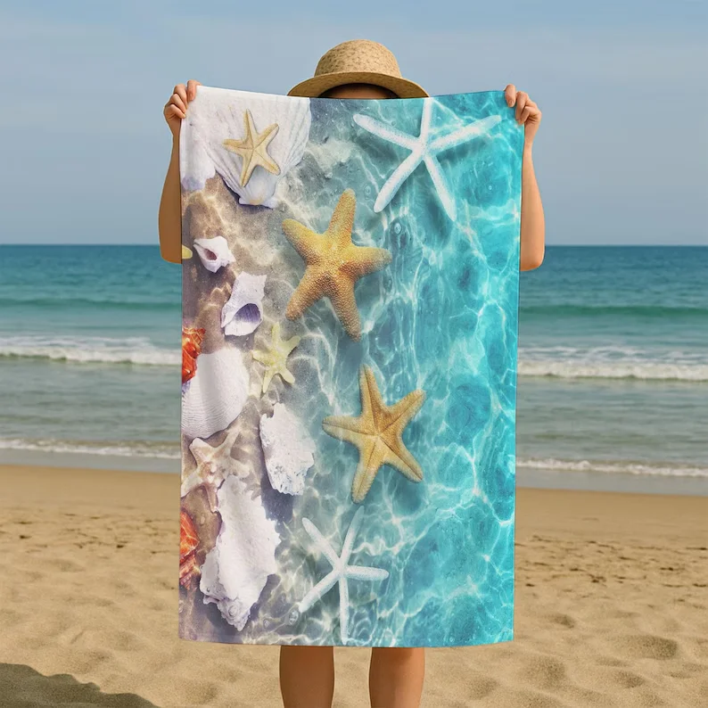 Tropical Fruit Beach Towel Vibrant Pineapple & Watermelon Print Exotic Summer Decor Vacation Gift Island Vibes Towel for Her