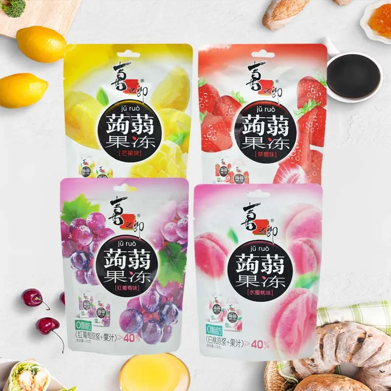 Kizhilang Konjac Jelly 4,24 oz (120 g) * 2 Packungen Fruchtgelee, erfrischende Lebensmittel