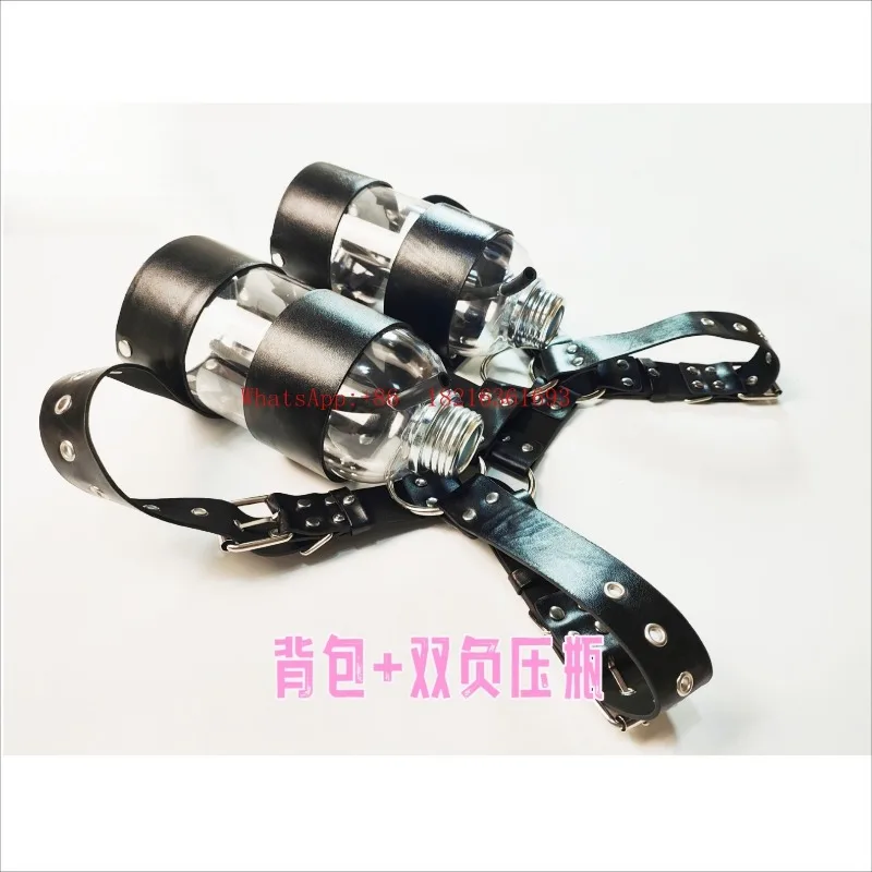 F193 NEW Latest Rubber Chemical Cat Gas Mask Negative Pressure Bottle Backpack, Double Bottle Breathing Pressurization