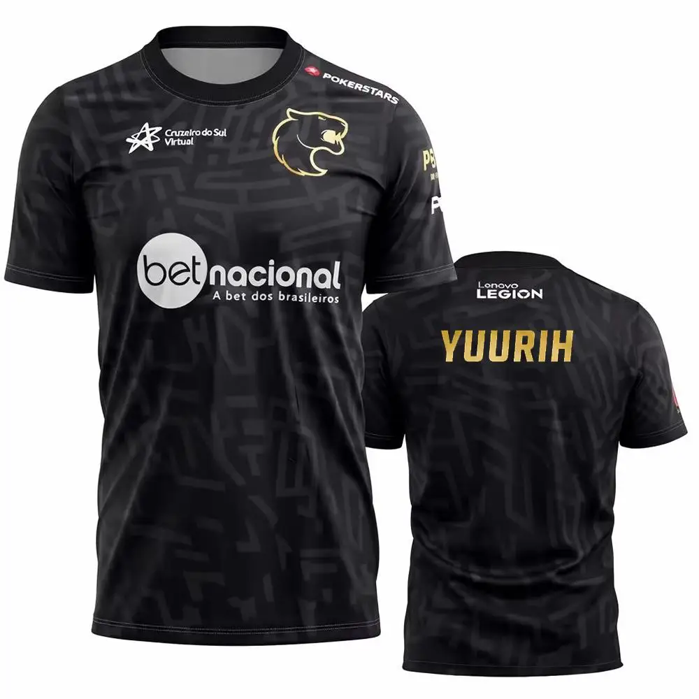 Herren FURIA ESports Team-Trikot CS2 Gaming T-Shirt FalleN Molooy Daily Training Tee Sommer Casual Kurzarm-Top Fan-Geschenk – Detail 10