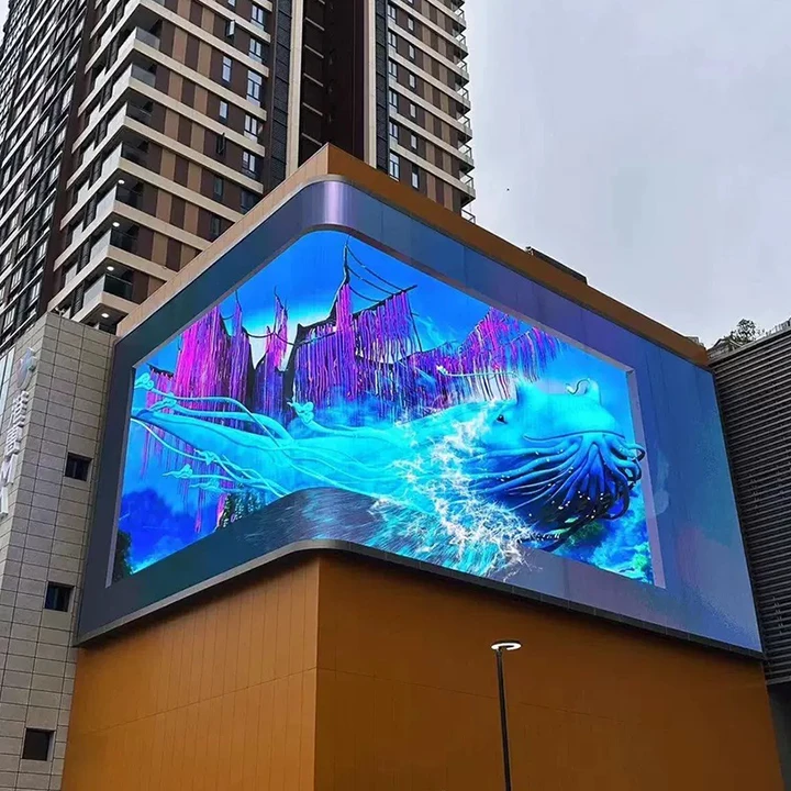 Écran LED personnalisé P8, taux de rafraîchissement élevé, économe en énergie pour l'extérieur, Installation facile pour les panneaux d'affichage et les événements