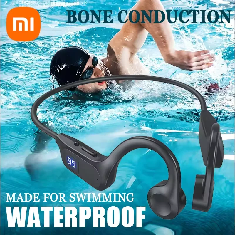 Xiaomi Bone Conduction Wireless Earphone Sport Swimming Bluetooth Compatible Headphone Hand-free With Mic For Sports Earbuds