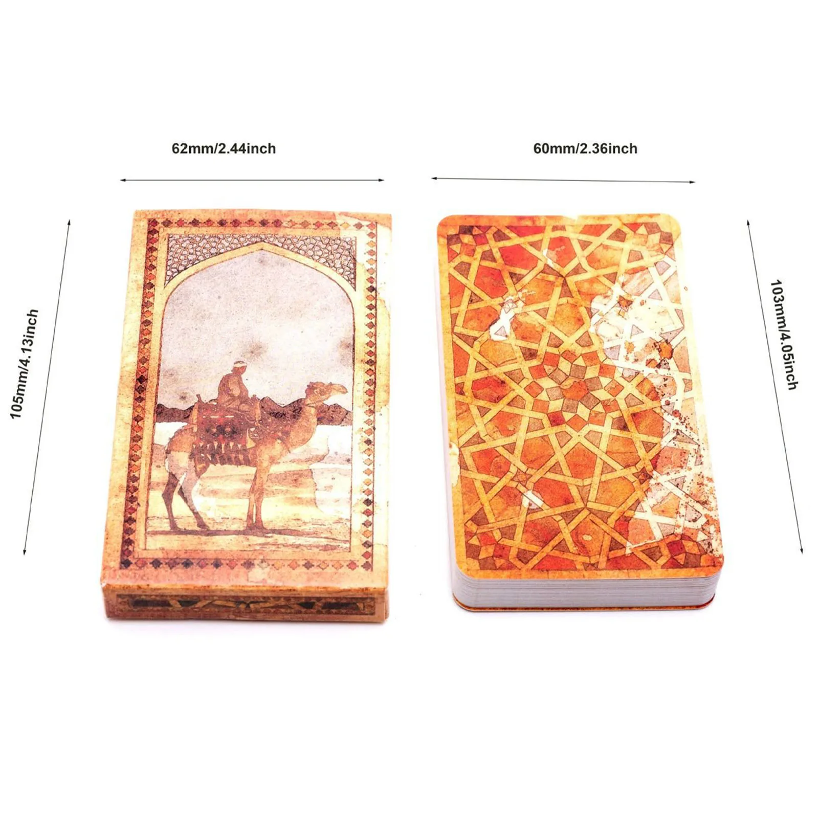 Old Arabian Lenormand Tarot Cards High-Quality Tarot Deck 39 Cards English Version Board Game For Fate Divination Entertainment