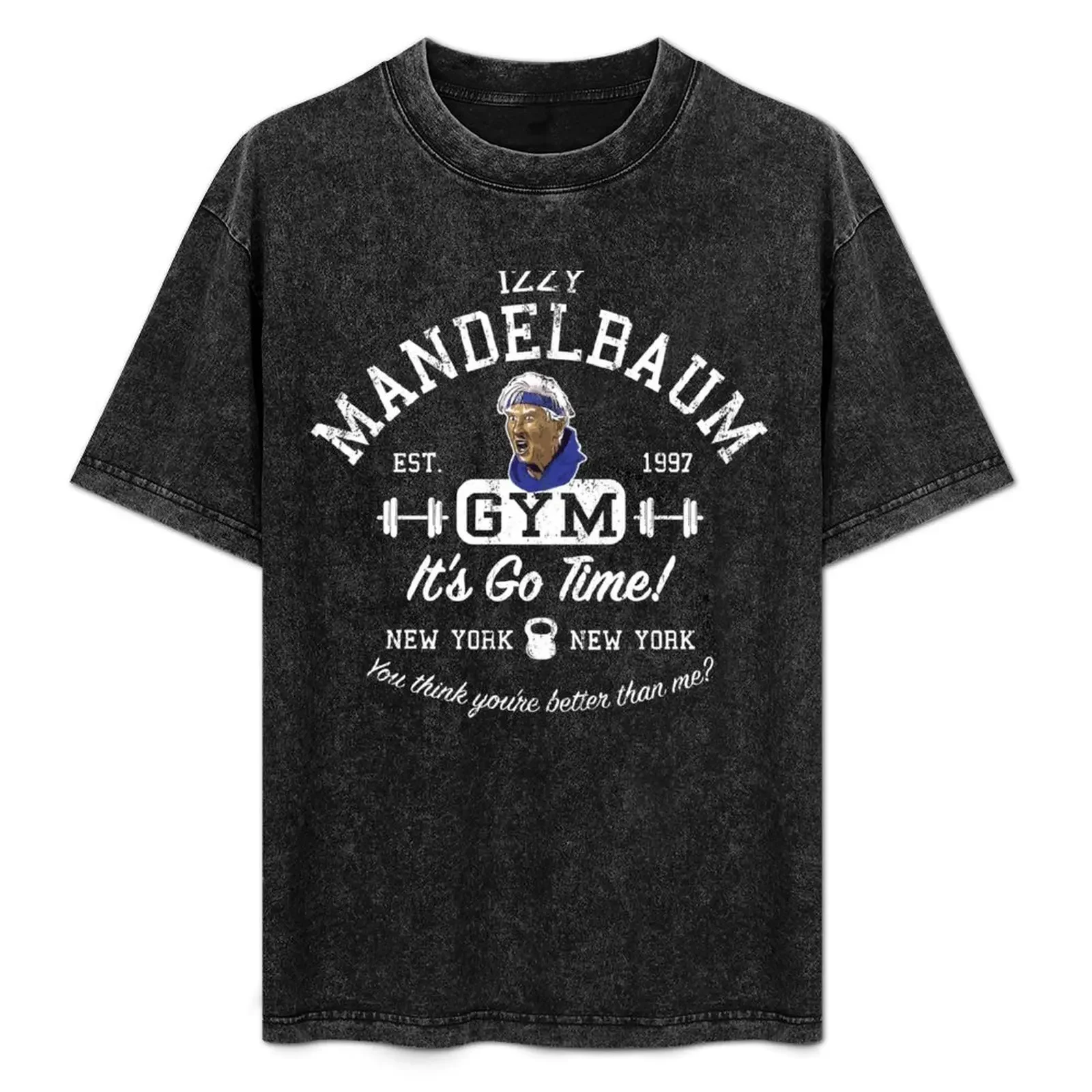 

Izzy Mandelbaum Gym T-Shirt oversizeds plus size tops kawaii clothes plus size men clothing