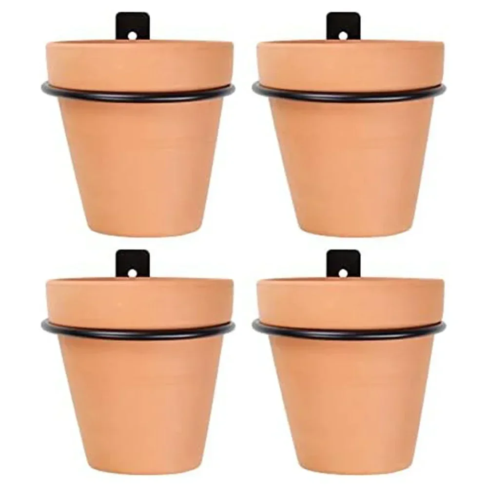 Circular Flower Basket Flower Pot Holder Rings Wall Mounted Metal Flower Wall Hanger Bracket Rings Potted Plant Storage Rack