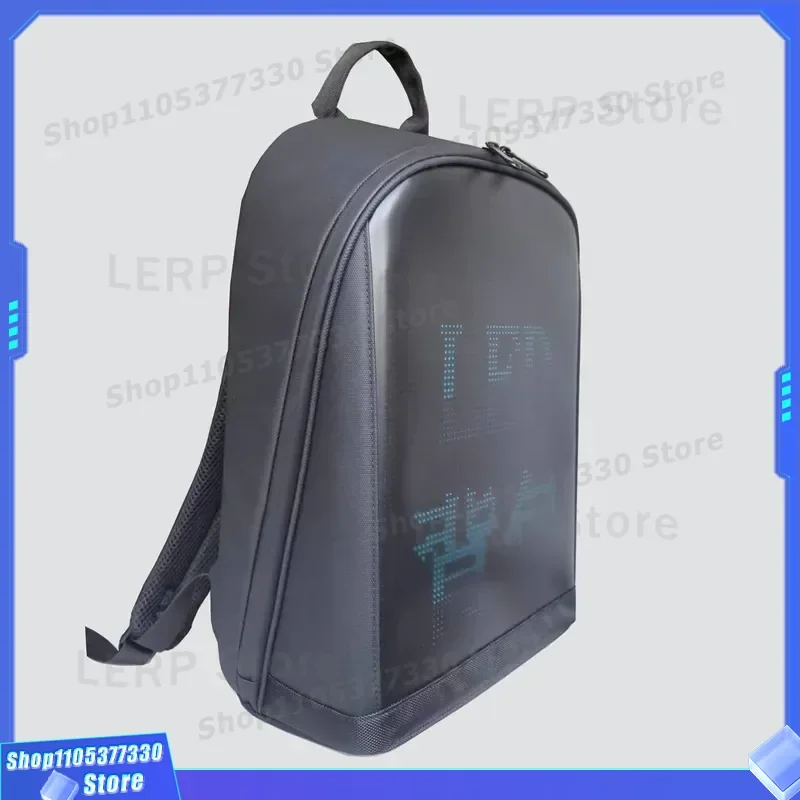 Trendy Youth Cycling Backpack with LED Display Screen for Cultural Entertainment Events Store Advertising Light Up Bag Hot