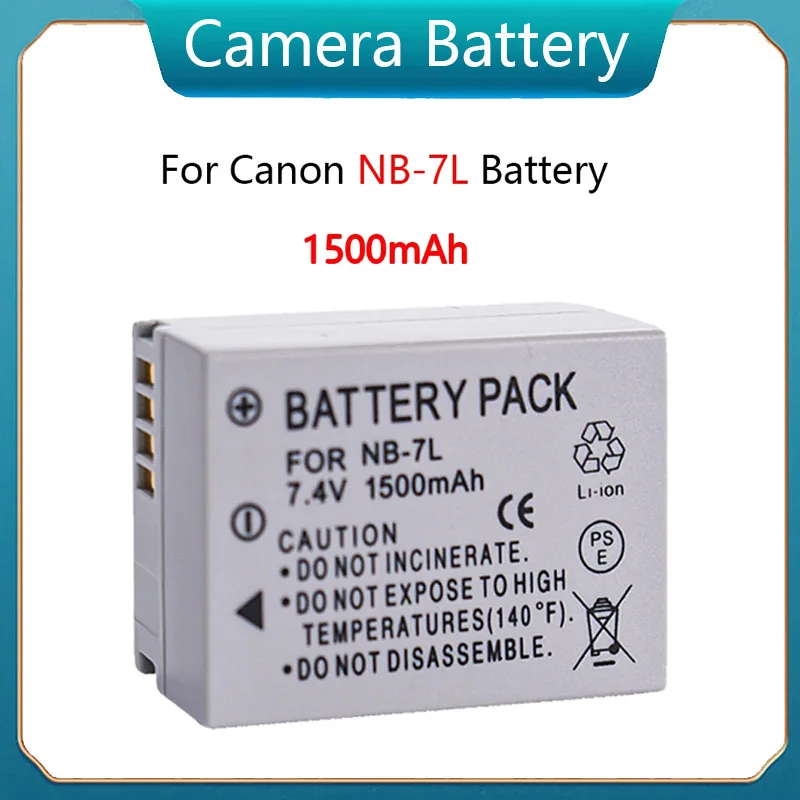 

New 1500mAh NB-7L NB7L Camera Battery for Canon Powershot G10 G11 G12 SX30 IS 120 IS for Powershot SX30 IS, G12, SX30IS Digital