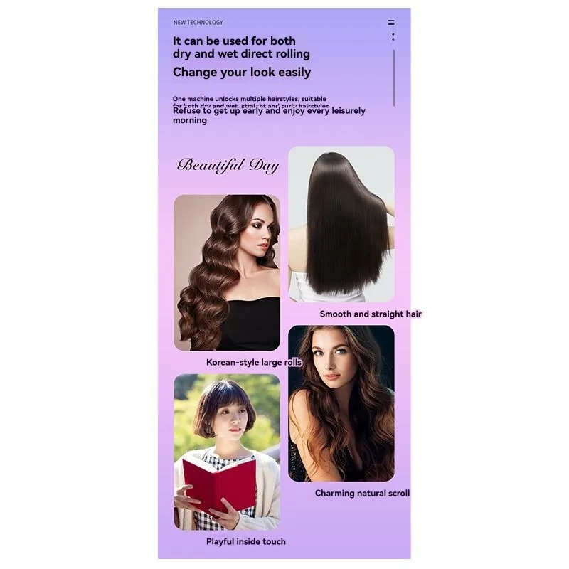 

A83X-регулируемые настройки нагрева, универсальный стайлер для волос, двухфункциональный выпрямитель и бигуди, выпрямитель для волос с утюгом, вилка стандарта США