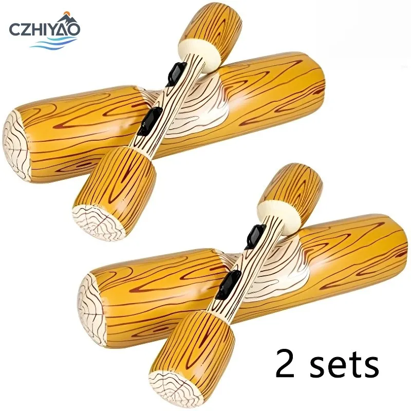 

CZHIYAO 2 Sets Inflatable Floating Toys for Adults, Children, Swimming Pools Parties Water Sports Games Logs Drifting Playing