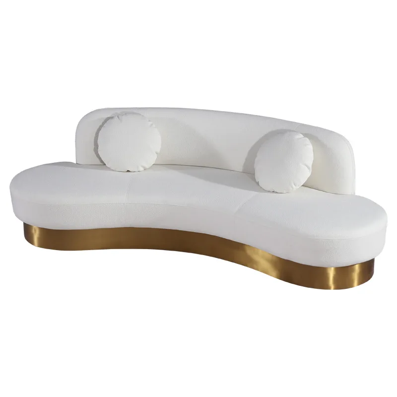 Light luxury Nordic minimalist style reception sofa set