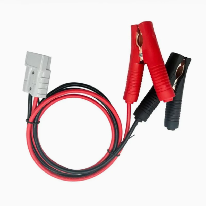 12AWG 1M Heavy Duty Charging Extension Cable 50A High Current Wire with Alligator Clips for Battery