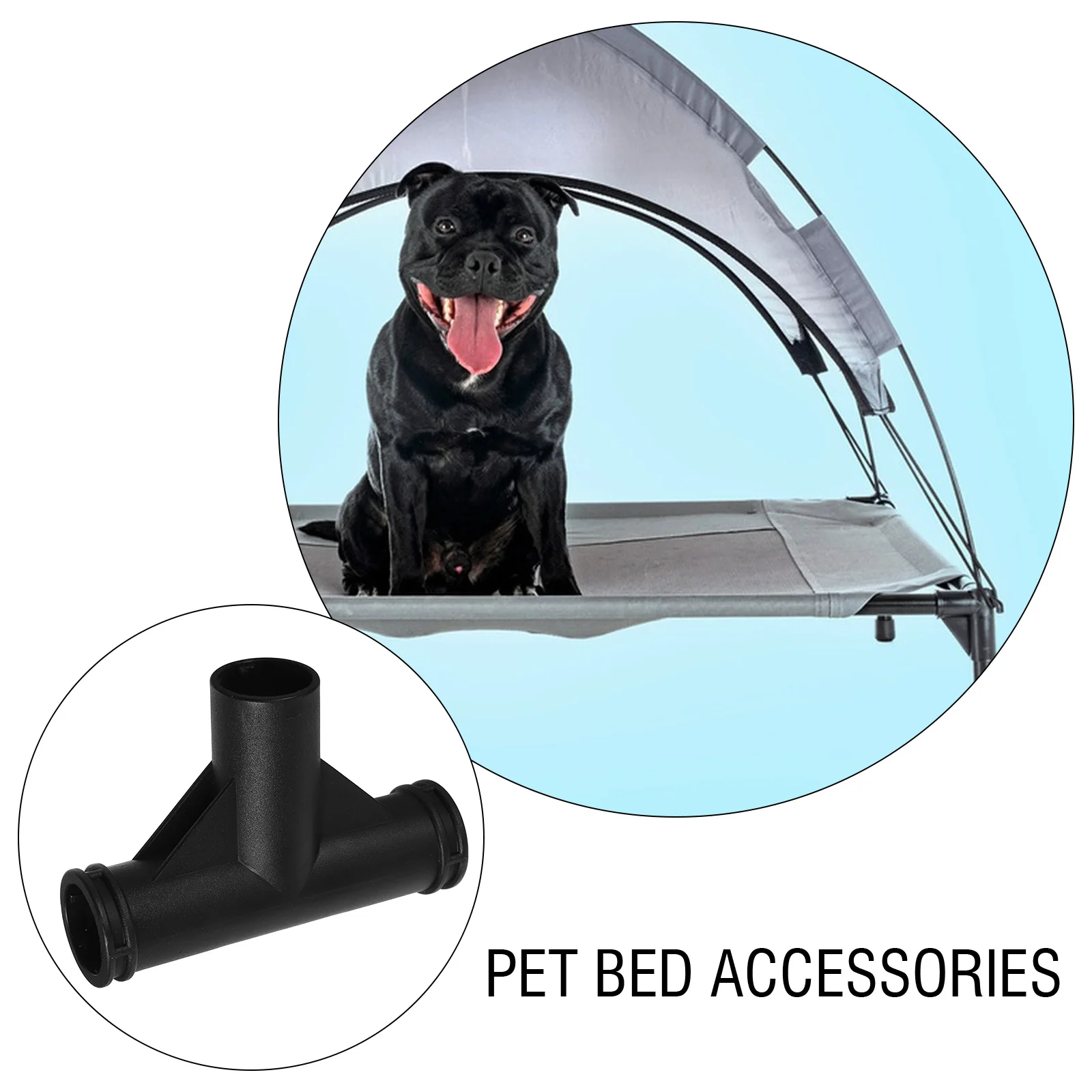 6pcs Pet Camp Bed Accessories Camping Tent Repair Connector Canopy Pole Connectors Tent Replacement Parts Outdoor Toys
