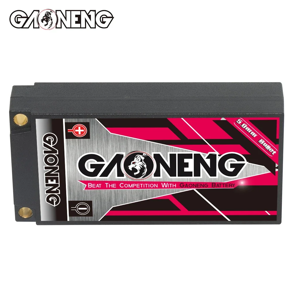 GAONENG GNB 6000mAh HV 2S 150C 300C 7.6V Shorty Pack See Through 5mm Wbudowana bateria LiPo w kształcie kuli 1/10 1:10 Skala RC