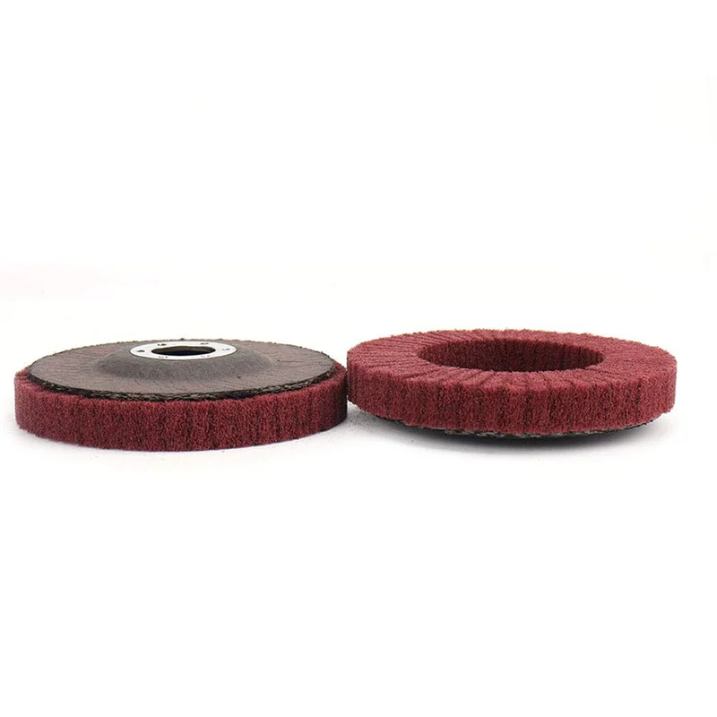 AC88-15Pcs 4 Inch Nylon Fiber Flap Disc Polishing Grinding Wheel,Scouring Pad Buffing Wheel For Angle Grinder