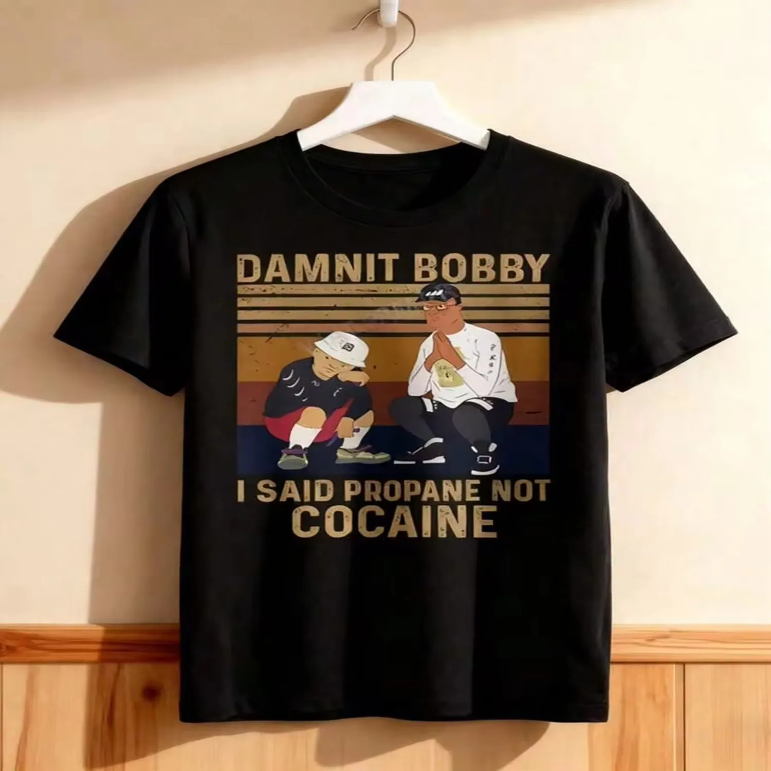 Funny Graphic Tees MenCotton Men's T-Shirts Funny T-Shirts Oops, I Said Propane, Not Propane Fan-Exclusive Funny Cartoon T-Shirts Fan Gifts _ Fan Peripherals gift for men, everyday wear tee