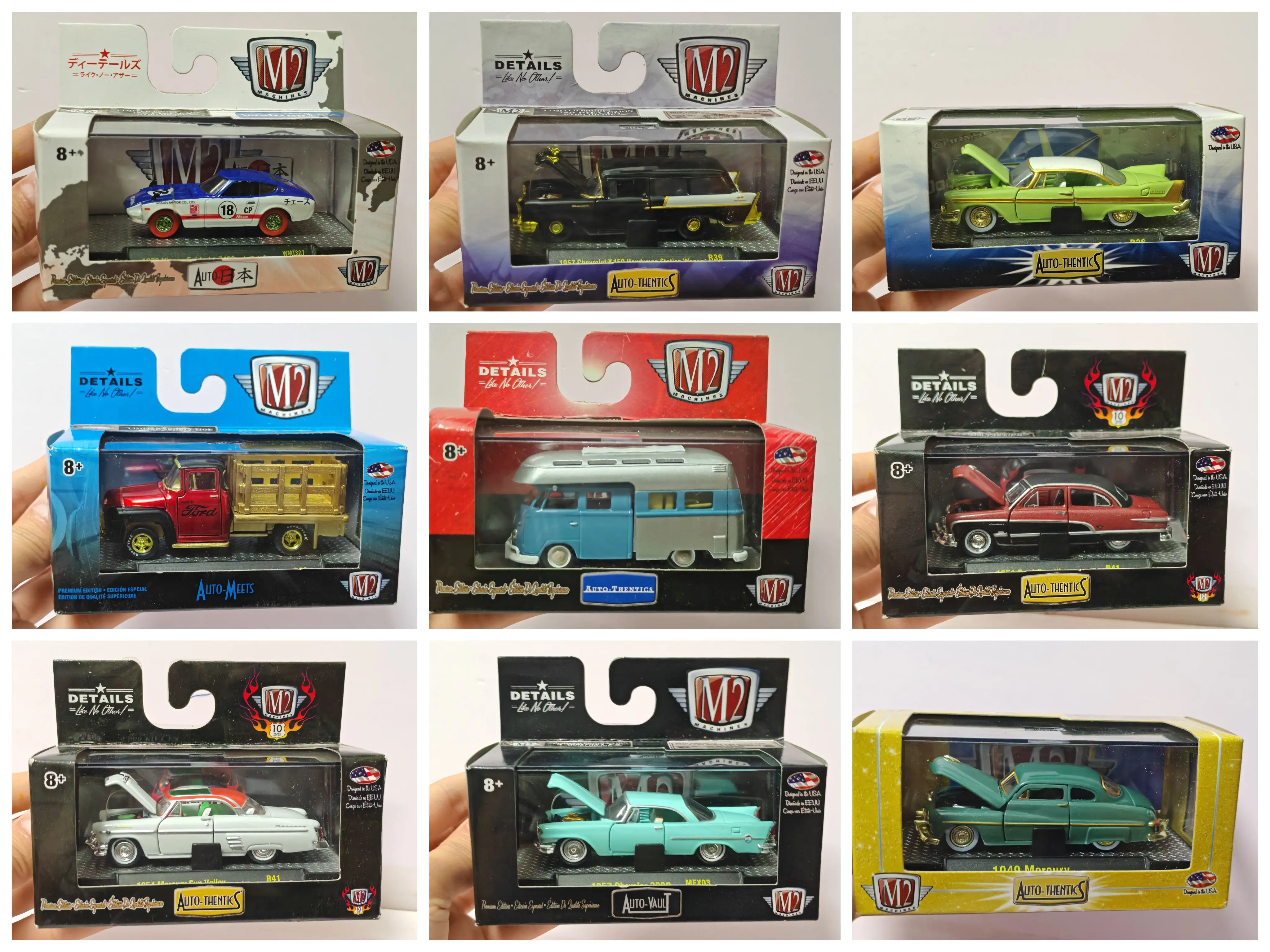 

M2 Machines 1/64 Mercury T1 Dartsun 510 Dodge Модель автомобиля игрушки