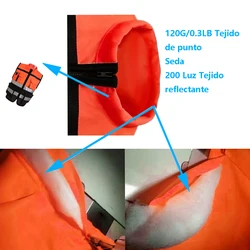 High Visibility Reflective Safety Vest 2 Size XXL,XL  Orange Black color Safety Vest Night Cycling Work Clothes