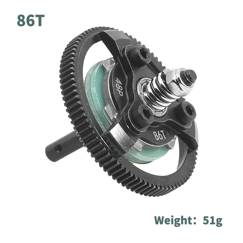 Steel 48P 72T 76T 83T 86T 90T Spur Gear for Trxs Slash Bandit Rustler Stampede 2WD RC Car Upgrade Parts