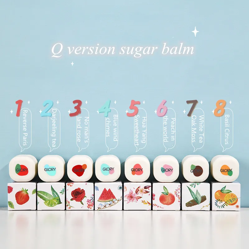 Mini bálsamo sólido de cubo para hombre y mujer, desodorante aromático suave y duradero, antitranspirante, estuche portátil, fragancias de Perfume sólido, 1 ud.