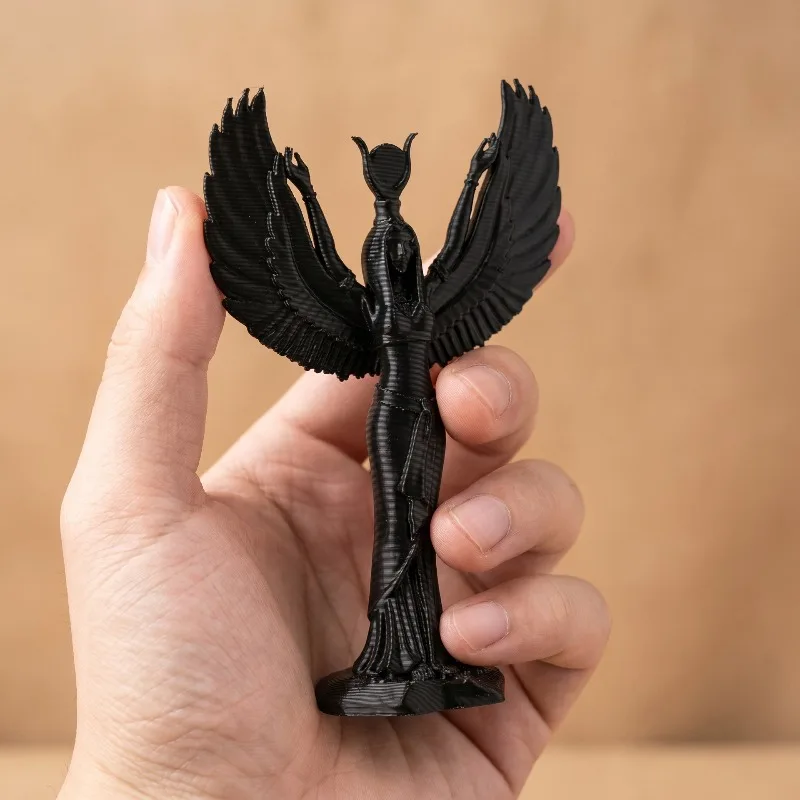 Ancient Egyptian Mythology Style Isis Goddess Ornament, Mysterious Winged Goddess Statue Ornament, Mysterious Dark Style Goddess