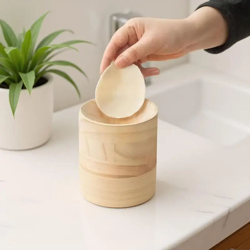 Wooden Wood Dumpling Skin Maker Pastry Tool Round Shape Dumpling Wrapper Skin Making Mold DIY Reusable Dough Pressing Tool
