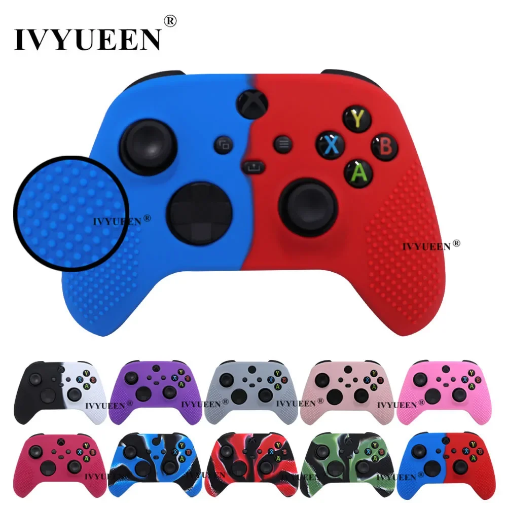 IVYUEEN MixColor Protective Silicone Skin for XBox Series S X XSS XSX Controller ThumbStick Grip Caps Gamepad Protector Cover