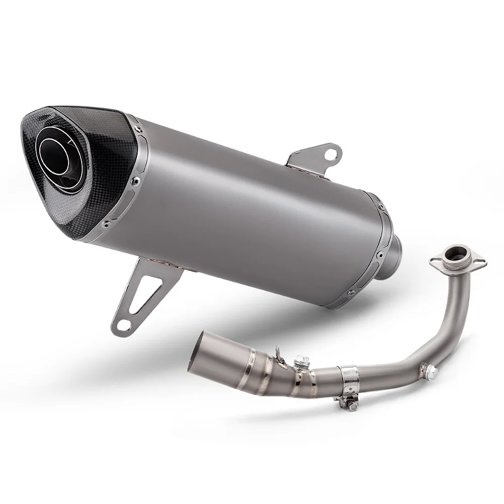 

STLFSlip on Xmax300 Xmax Xmax300 Titanium Alloy Dualsensors Motorcycle Exhaust Escape System Modified Muffler 51mm Middle Link P