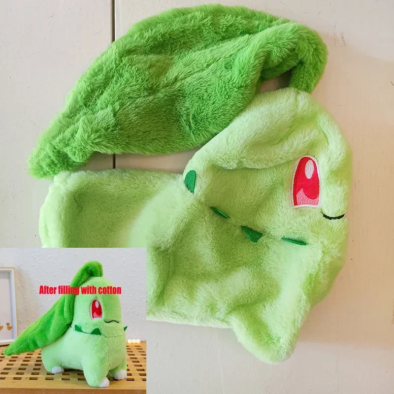 80/100cm Pokemon Snorlax Totodile Holster Plush Toys Not Stuffed Plush Cartoon Chikorita Torchic Plushes Doll Semi-finished Toys