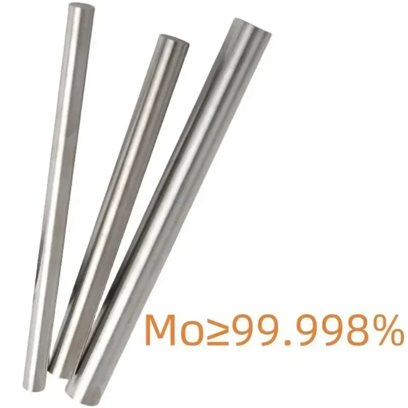 Customizable High-Purity Molybdenum Rod/Electrode with 99.99% Mo for Experimental Research - 1PC