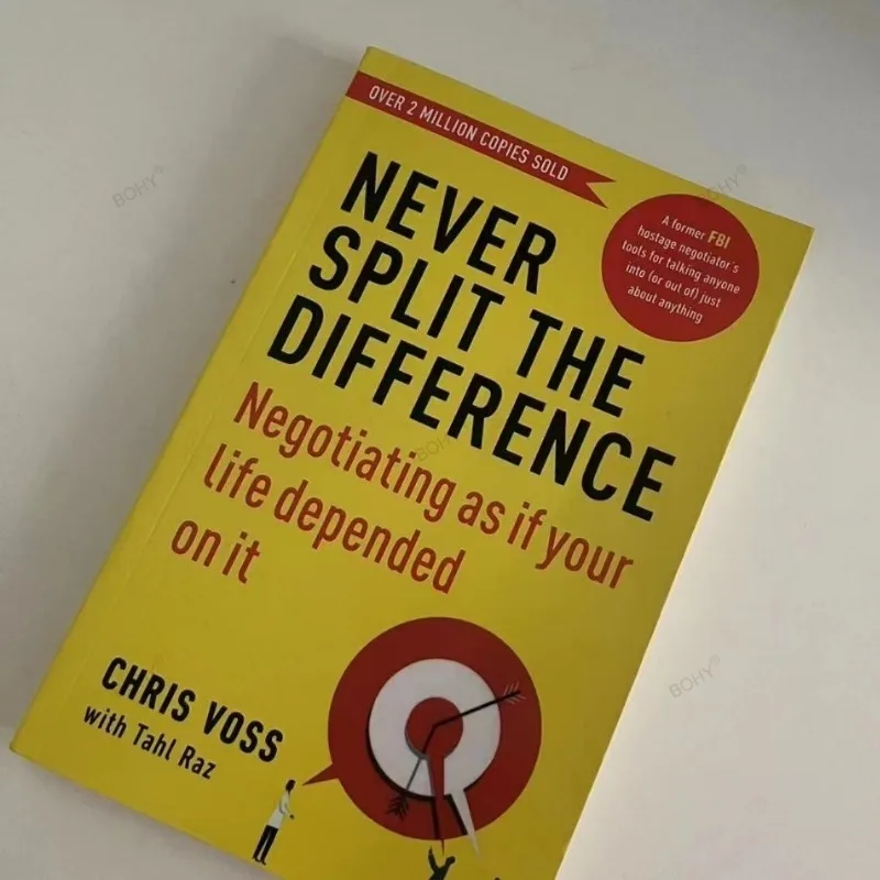 Never Split The Difference By Chris Voss Books In English for Adults Negotiations Emotional Intelligence New Listing