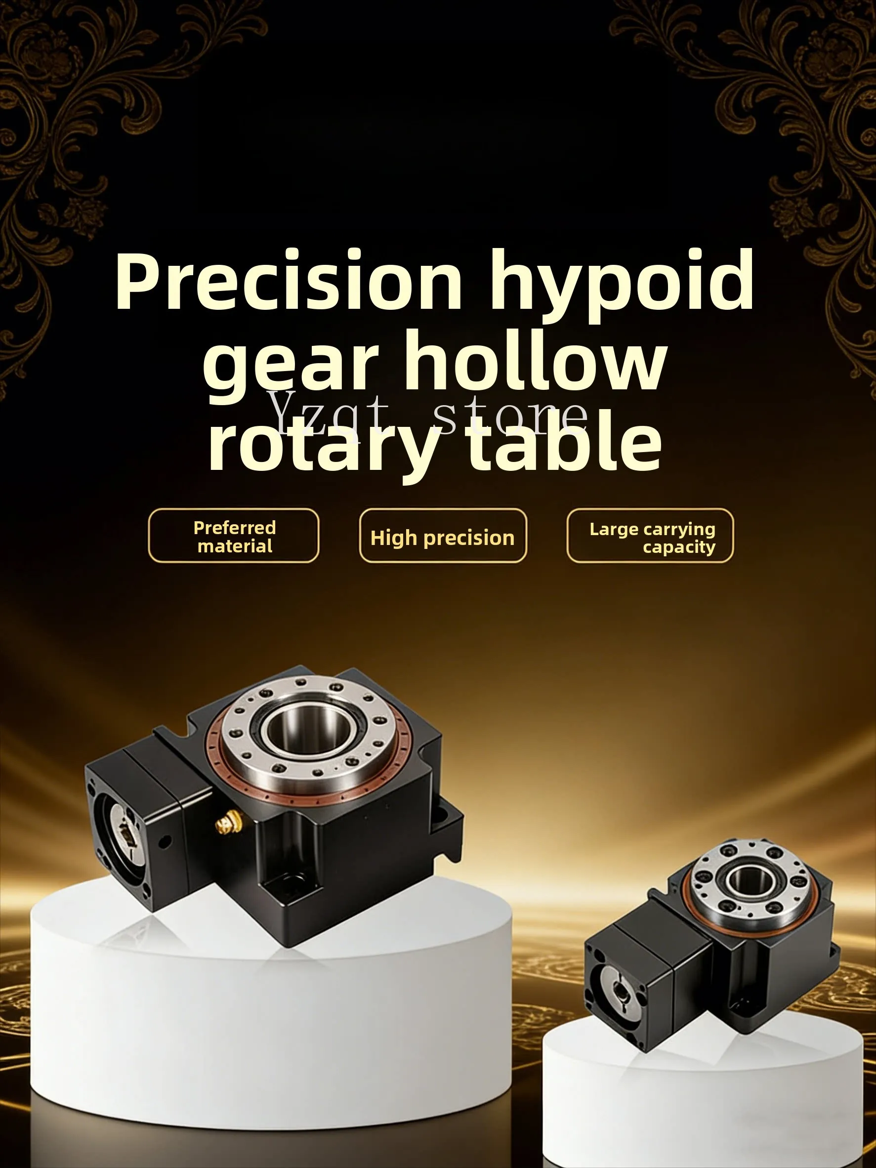 120 sea wave teeth right angle hollow rotating platform gear reducer 165 turntable servo 200 indexing plate electric turntable