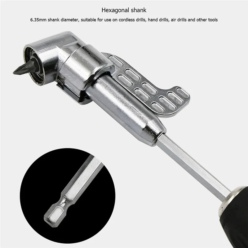

ABKP-Drill Screwdriver Bit Holder 105 Degree Angle Replacement Batch Head Corner Device Hand Tools Parts Screwdriver Bit Tool